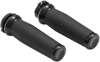 Black Thresher Grips - Dual Cable - For Cable Throttle Harleys