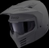 ICON Elsinore Monotype Helmet Matte Gray 2XL - Modular off-road helmet with visor