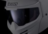 ICON Elsinore Monotype Helmet Matte Gray 2XL - Modular off-road helmet with visor