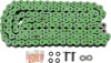 RK 525 MAX X Drive Chain Green 120 Links RX-Ring - Sealed O-ring 525 chain, 120 links, green