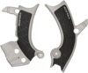 X-Grip Frame Guards Silver/Black - For 18-24 Yamaha WR/YZ 250/450 F/FX