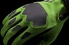 ICON Hooligan CE Gloves Black/Green Men's Large - Sport riding gloves, Black/Green, Men's Large