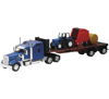 Kenworth W900 with Flatbed, Tractor and Round Haybales/ Scale - 1:32