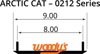 Woody's 4" Top-Stock Hardweld Ski Runner Pair Arctic Cat ZR Mini - Hardweld ski runner pair for Arctic Cat ZR 120/200