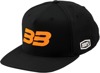 100% BB33 Hat Black & Fluo Orange