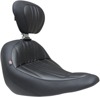 Dagger Vinyl Solo Seat w/Backrest - For 18-19 HD FLSB FXLR