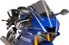 Puig Z-Racing Windscreen Dark Smoke For Yamaha YZF-R7 2022-2025 - Dark smoke windscreen for Yamaha YZF-R7 2022-2025