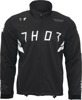 THOR Warmup Jacket Black White Men's Small - Athletic fit textile jacket, Black/White, Men's S