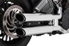 Vance & Hines PCX Twin Slash 3" Slip-On Exhaust Chrome Fits 15-20 Scout