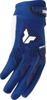 Thor Launchmode XP Gloves Men's L Navy/White - Men's off-road gloves in Navy/White, size L