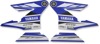 Factory Effex Graphics Blue Kit Fits 2017 Yamaha YZ