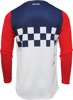 Thor Hallman Differ Cheq Jersey Blue Red White 2XL Men's - Moisture wicking race jersey, size 2XL, Blue/Red/White