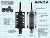 Revo-A Heavy Duty Shocks - For 00-17 Softails