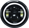 High Definition 7" LED Headlig Full Halo - Black High Definition 7" LED Headlig Full Halo - Black