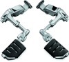 Ergo III Adjustable Mount with Trident Dually ISO Pegs Chrome Kuryakyn