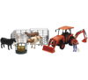 Kubota Tractor with Figurine, Animals and Fence/ Scale - 1:18
