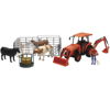 Kubota Tractor with Figurine, Animals & Fence 1:18 Scale by New Ray Toys Kubota Tractor with Figurine, Animals & Fence 1:18 Scale by New Ray Toys