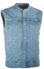Iron Sights Club Collar Denim Vest Blue 2X-Large