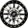Sedona Sano Beadlock Wheel 15x7 5/4.5 +50mm Black/As Cast - 15x7 Beadlock Wheel For Polaris RZR Turbo R 2022