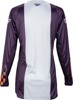 Fly Racing Women's Lite Jersey Deep Purple/White/Neon Coral 2X - Women's 2X Lite Jersey in Deep Purple/White/Neon Coral