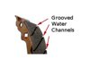 Grooved Organic Brake Shoes - Front Shoes on 92-00 Yamaha TW200 - Rear For TTR225,TTR230,XT350 & 50/80 Raptor/Grizzly