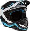 6D ATR-2 Drive Helmet Blue/White/Cyan/Black Small Adult Unisex