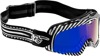 100% Barstow Goggle Death Spray Blue Mirror Lens Adult One Size - Blue mirror lens goggles, adult, Death Spray design