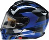 Z1R Solaris First Tracks Modular Snow Electric Helmet S Blue - Modular snow helmet with electric shield