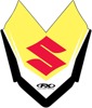 Front Fender Graphics - Evo Front Fender Tip Suz