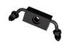 Goodridge Front ABS Brake Line Router Black For Harley Dyna Models - Front ABS brake line router for Harley Dyna models