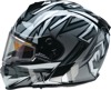 Z1R Warrant Neuron Snow Electric Helmet 2XL Gray - Full face snow helmet with heated shield
