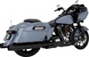 Vance & Hines Power Duals Black Exhaust Header Fits HD Dresser 09-16