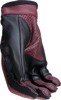 Z1R Women's Combiner Gloves Black/Red XS - Premium leather riding gloves for women, size XS