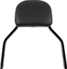Cobra Detachable Mini Square Backrest - Black Fits Dyna 2006-2017