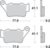 Rear Ceramic Brake Pads - 675Hf Ceramic Brake Pads Sbs