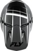 Fly Racing Kinetic Verdict Helmet Grey/Black/White LG - Lightweight, ventilated off-road helmet