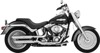 Vance & Hines Twin Slash 3" Slip-On Mufflers Chrome For Harley Softail Fat Boy