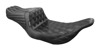 Le Pera Tailwhip Double Diamond 2-Up Seat Black For Harley FLHT/FLTR - 2-up seat, double diamond, black For Harley FLHT/FLTR