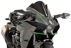 Black Racing Windscreen - Kawasaki H2/H2R