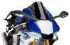 Black Racing Windscreen - For 15-19 Yamaha R1