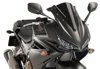 Black Racing Windscreen - For 16-18 Honda CBR500R