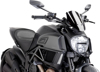 Black Naked New Generation Windscreen - Ducati Diavel