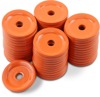 Woody's Round Grand Digger Support Plates Orange 48 Pack - 48 orange support plates for Grand Master studs