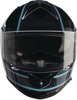 Z1R Warrant Amplify Helmet Blue/Black Large - Full face helmet with drop-down sun visor