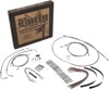 Extended Braided S.S. Control Cable Kit For 15" - Fits 17-20 Harley Davidson FLH Touring Models
