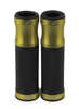 D3 Motorcycle Grips - Black w/ Gold Metal Trim, 7/8" bars w/ Twist Throttle D3 Motorcycle Grips - Black w/ Gold Metal Trim, 7/8" bars w/ Twist Throttle