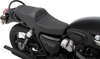 Predator Classic Stitch Vinyl 2-Up Seat - Black - For Bonneville T100/120