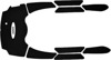 WSM Traction Mat Set Black For Yamaha WaveRunner VX/VXR/VXS - Traction mats for Yamaha WaveRunner VX/VXR/VXS