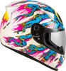 Fly Racing Revolt Space Creep Helmet LG Light Blue/White/Pink - ECE & DOT approved polycarbonate helmet