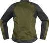ICON Women's Overlord3 Mesh Jacket 2XL Green/Black - Breathable mesh jacket for women